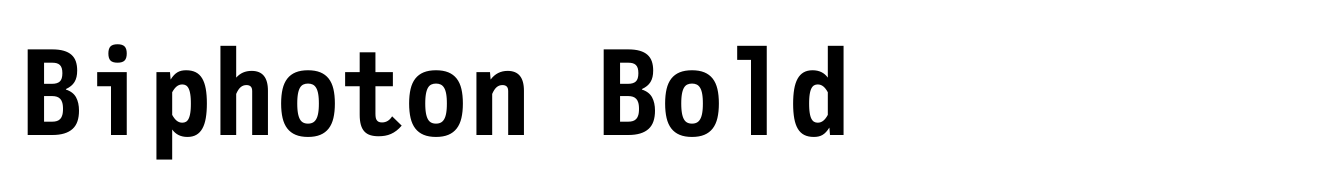 Biphoton Bold